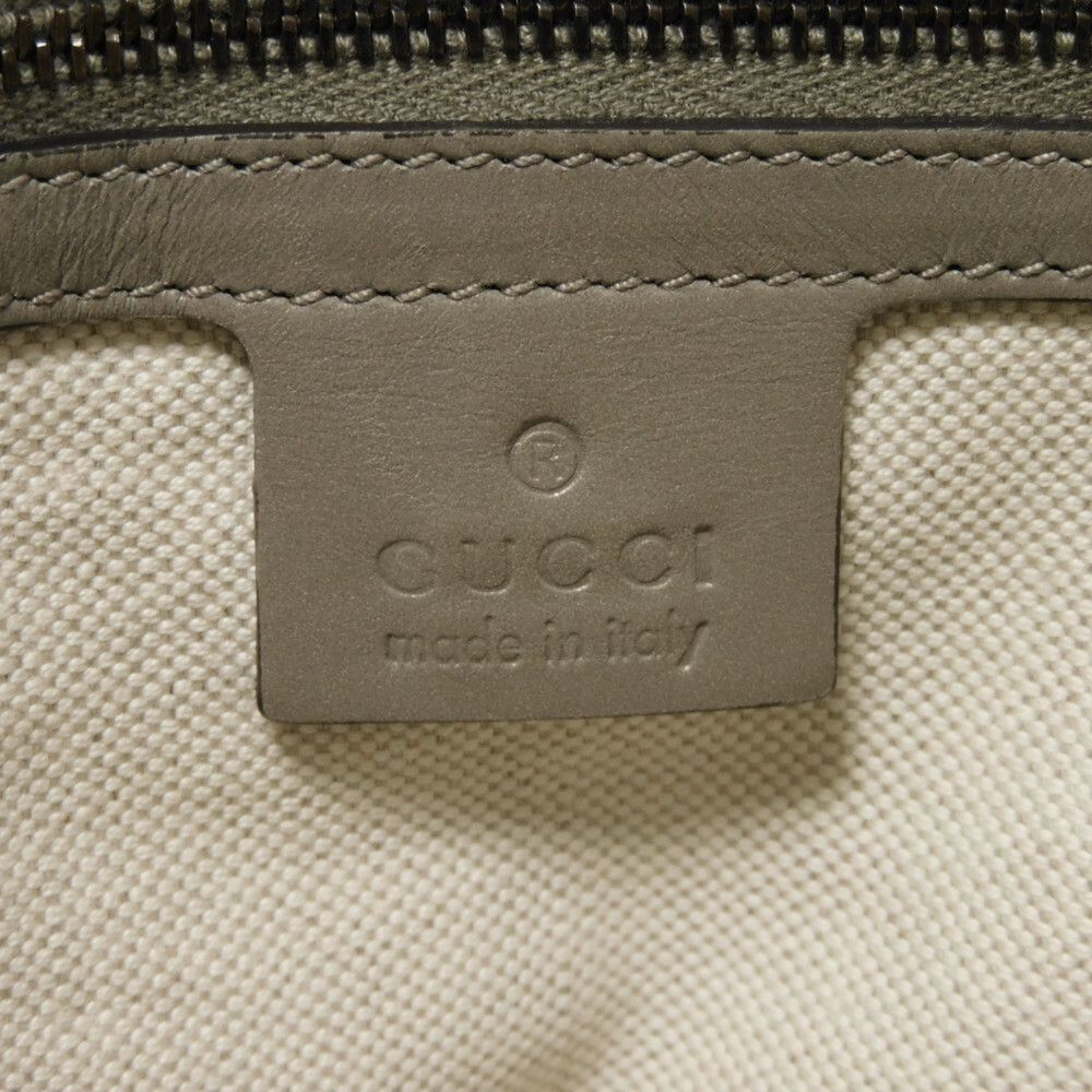 GUCCI Gray Leather Tote Bag - Picture 7 of 16